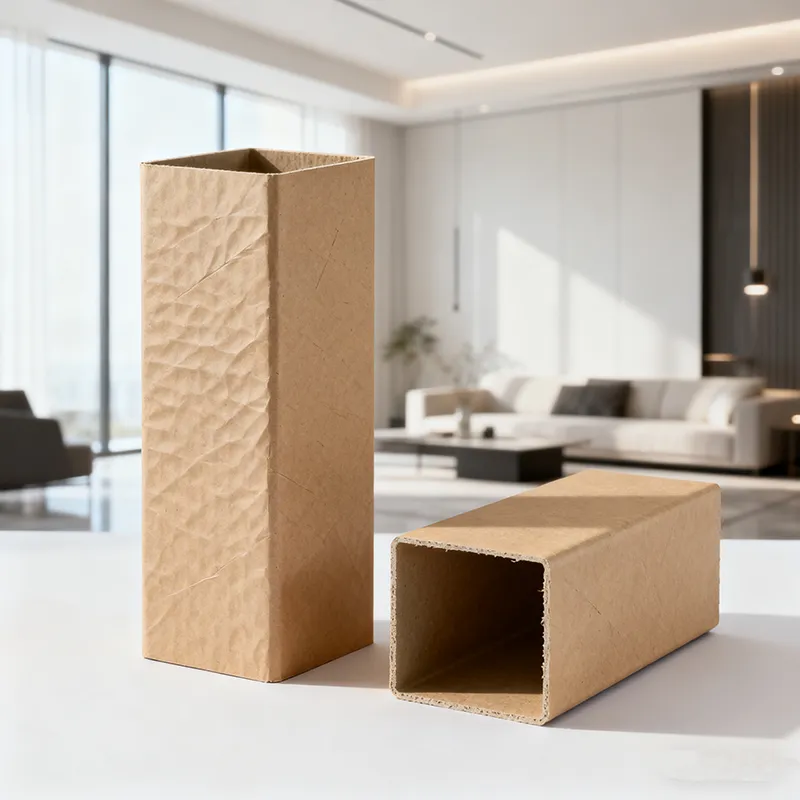 Τετράγωνοι χάρτινοι σωλήνες φιλικοί προς το περιβάλλον